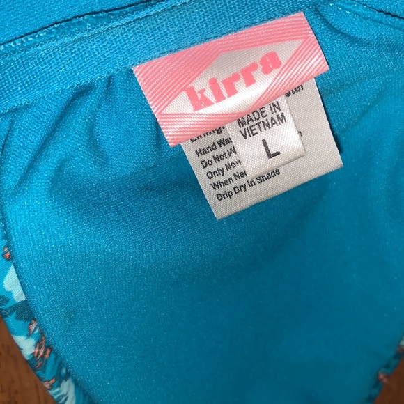 🌻5/$15Kirra Sz Large strapless bikini top and Rue Bleu Sz Large contrasting bo… - Picture 5 of 9